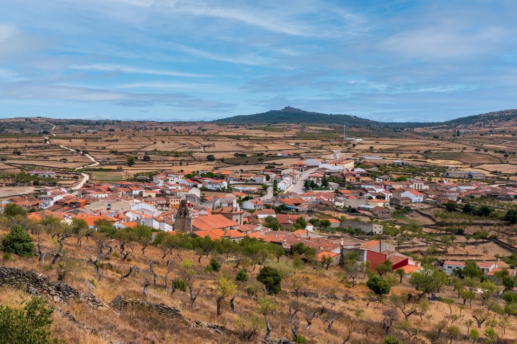 Terraza con vistas en Casa Rural Obdulia.