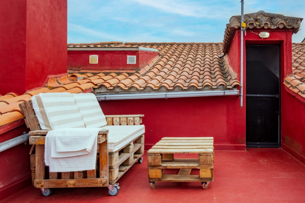 Terraza con vistas en Casa Rural Obdulia.